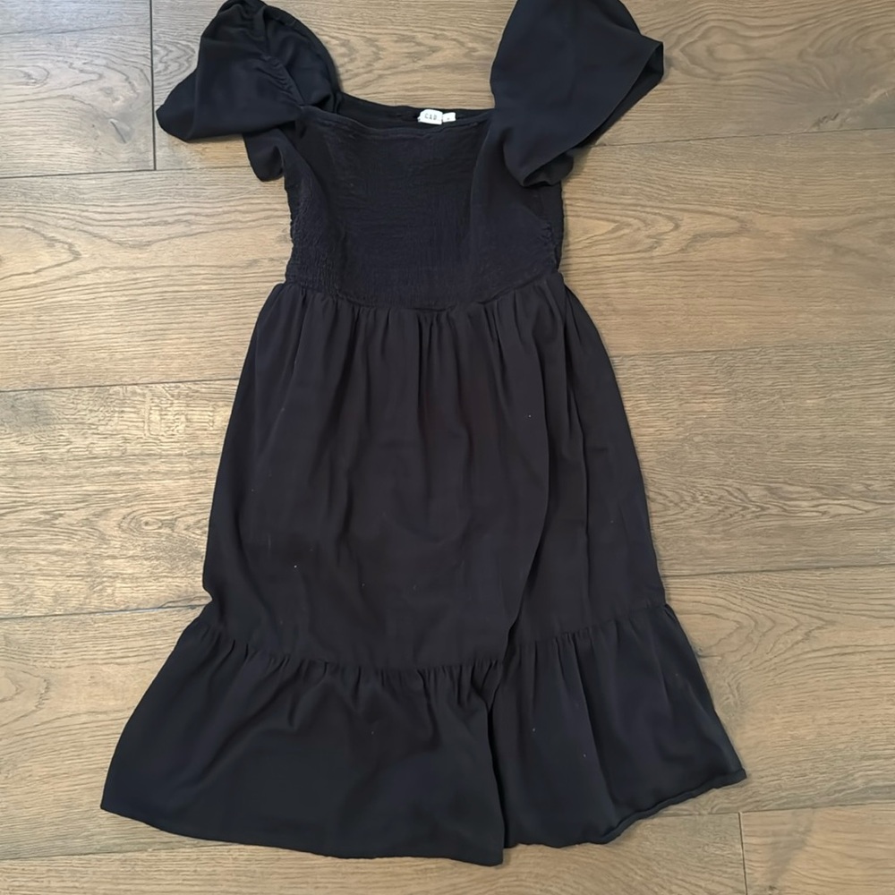 Gap black midi dress